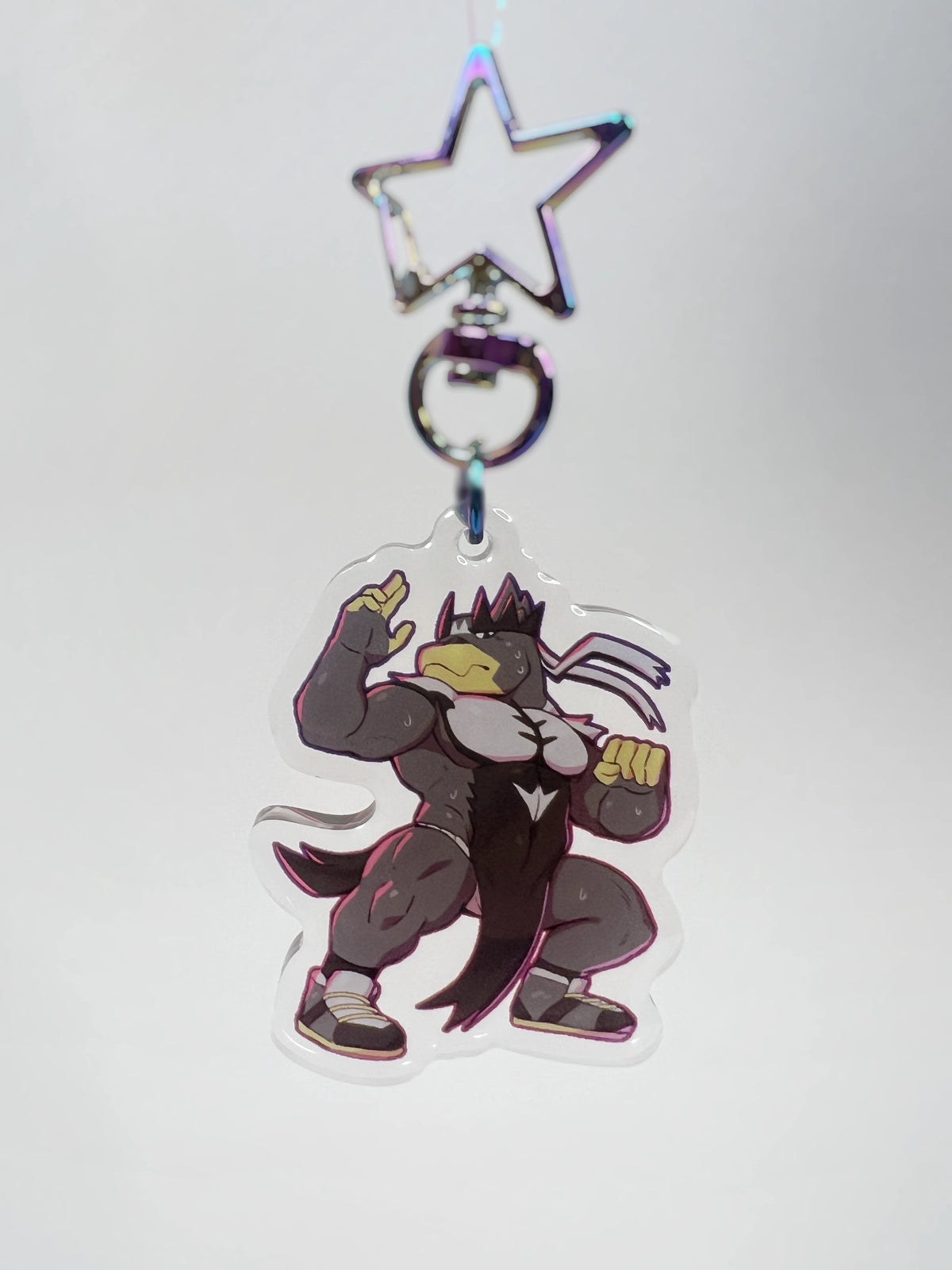 Karate Bear Acrylic Keychain
