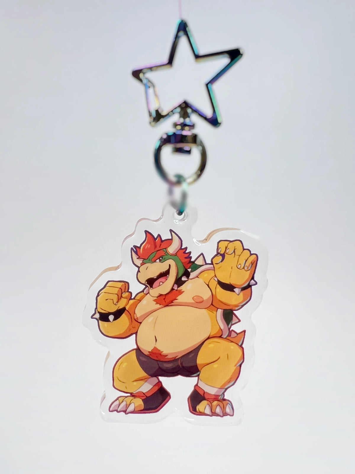 Turtle King Acrylic Keychain