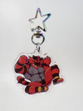 Fire Tiger Acrylic Keychain