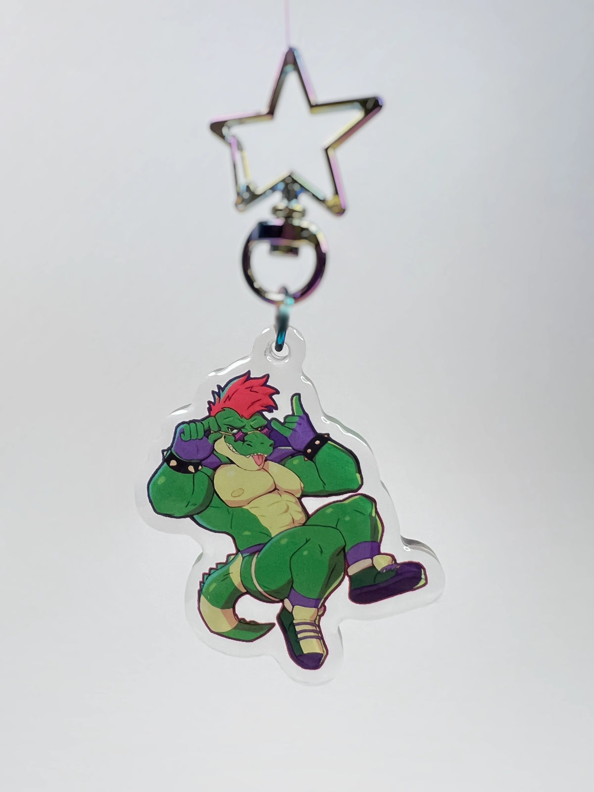 Rockstar Gator Acrylic Keychain