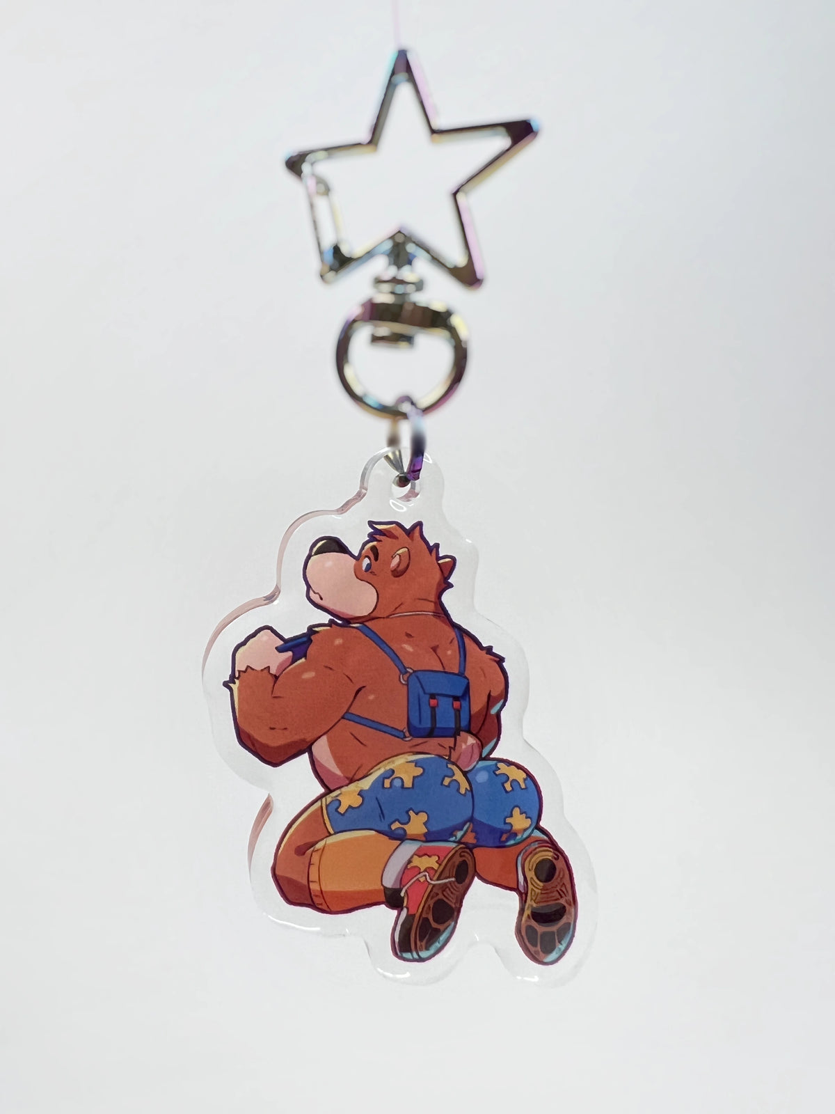 Adventure Bear Acrylic Keychain