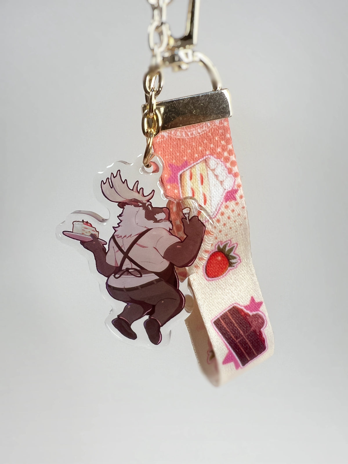 Team Cake Lanyard Keychain