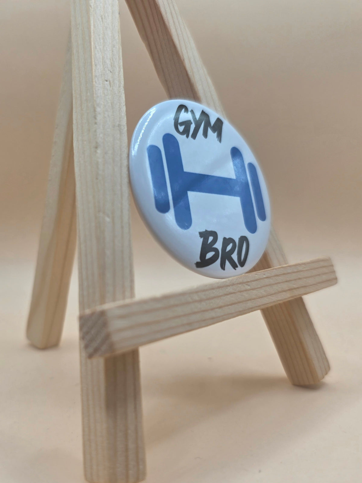 Gym Bro Button Pin