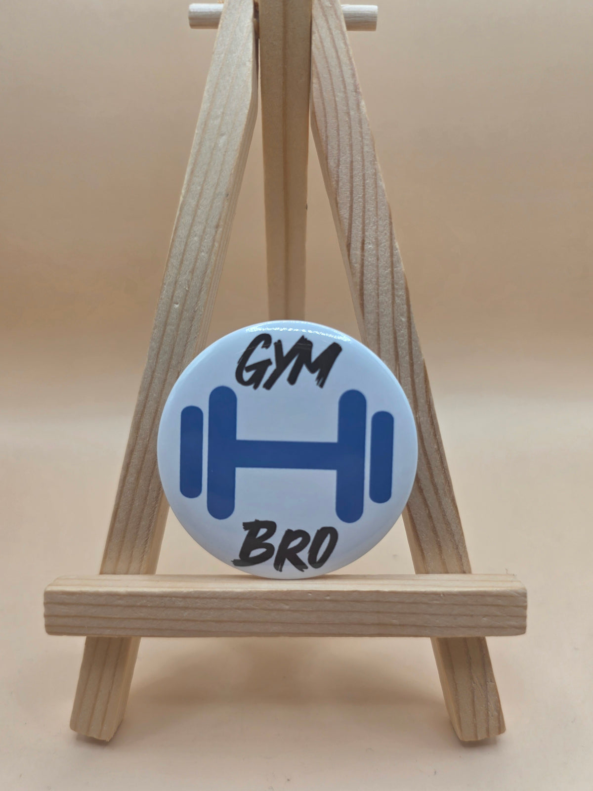 Gym Bro Button Pin