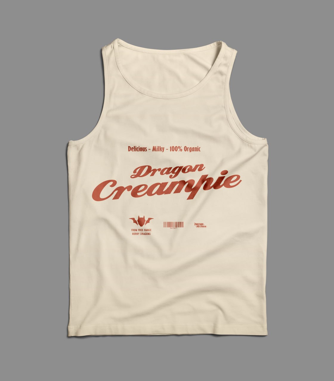 Dragon Creampie Tank White (Pre-Order)