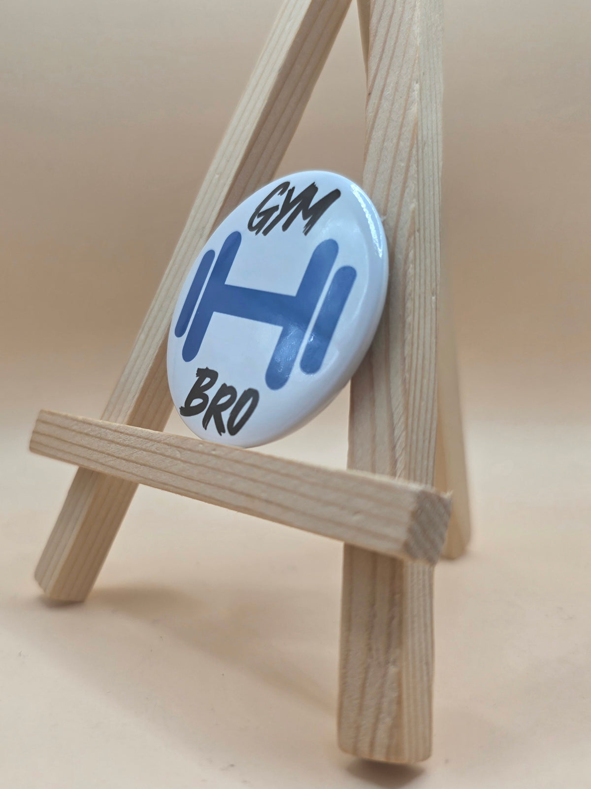 Gym Bro Button Pin