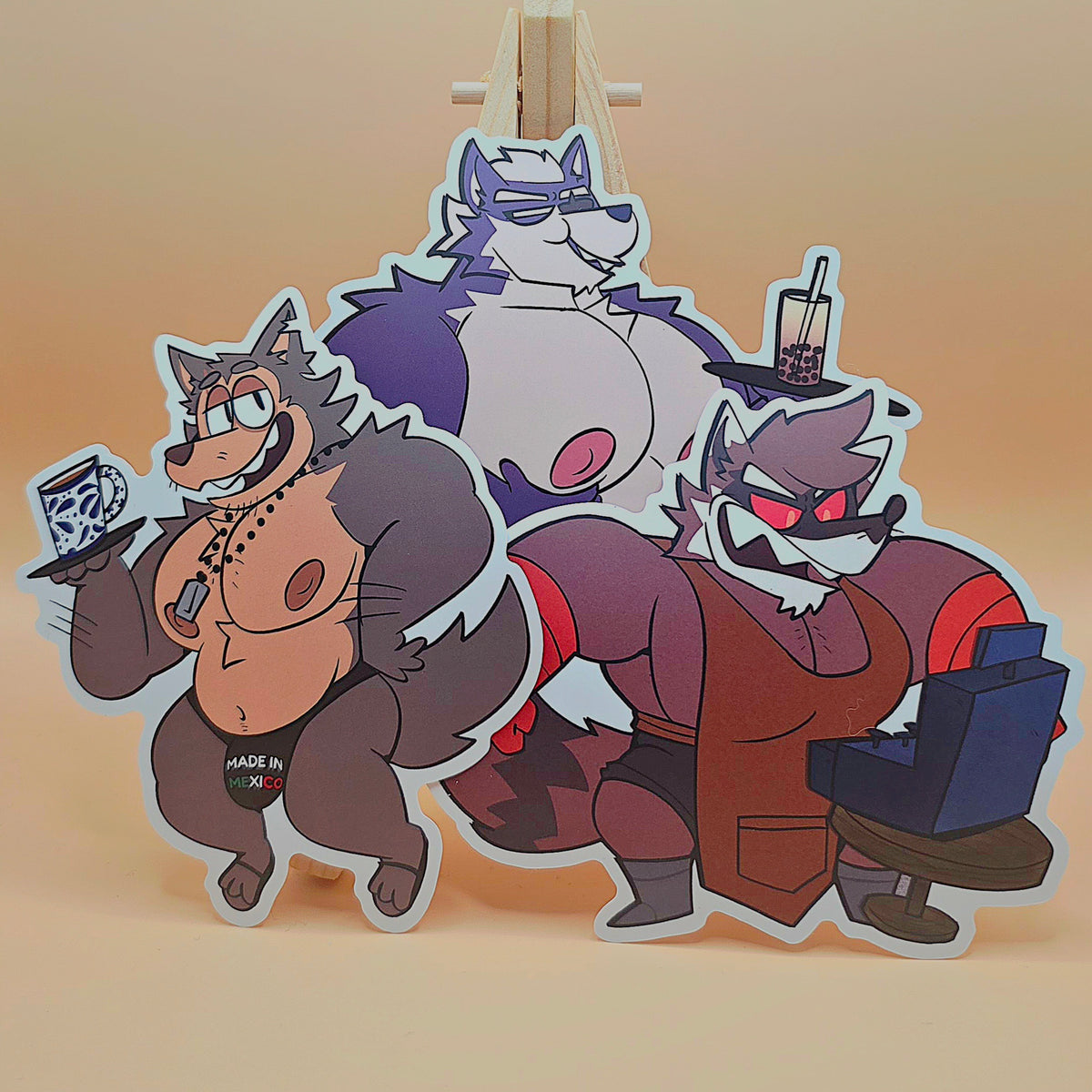 Cartoon Furries Sticker